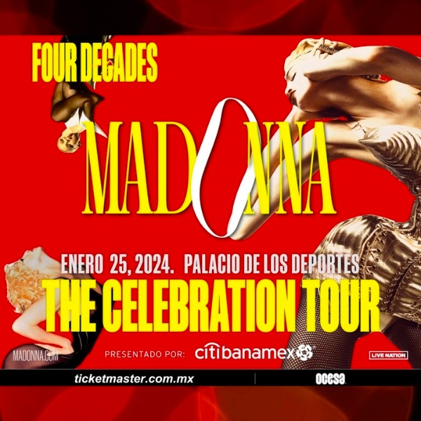 ¡Madonna va a visitar México en su tour de 40 años de carrera!