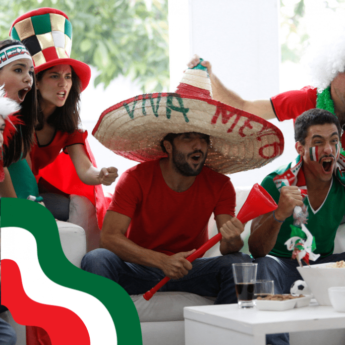 Un grupo de amigos celebrando los goles durante el partido entre México y Alemania en 2023.- Blog Hola Telcel