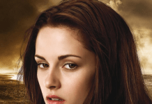 Kristen Stewart como Bella Swan viendo cómo volverá a ser una vampiresa en 'Flesh of the Gods'.-Blog Hola Telcel.