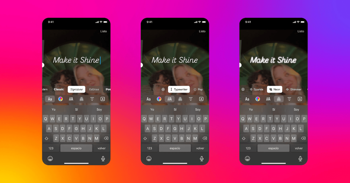 Llegan nuevas fuentes con animación a Instagram.- Blog Hola Telcel