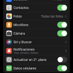 captura de pantalla de actualizaciones iPhone