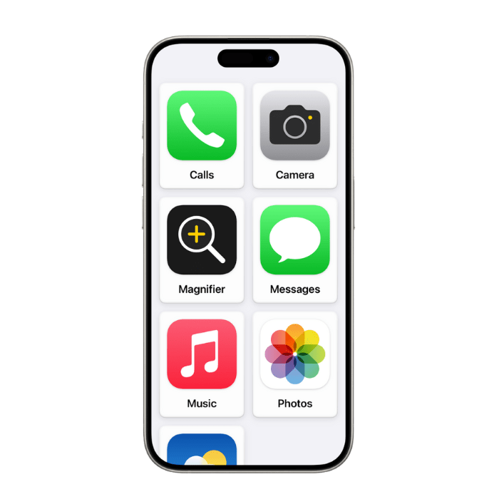 Modo simple y Acceso asistido de iPhone, ideal para personas mayores.- Blog Hola Telcel