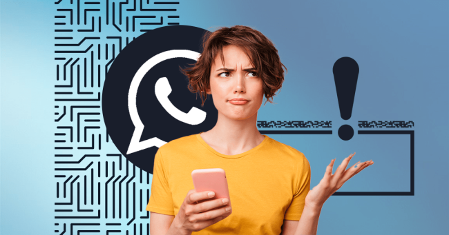 Mujer recibiendo un mensaje extraño de WhatsApp Conoce cómo puedes identificar el nuevo fraude de WhastApp en el que te piden cambiar de línea telefónica.- Blog Hola Telcel