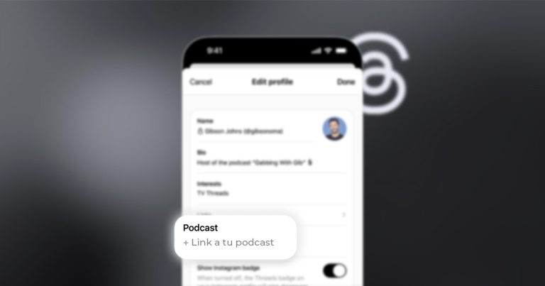 Threads estrena función para compartir tu podcast en el perfil.- Blog Hola Telcel