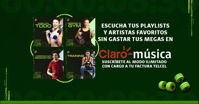 Entrena con todo en 2026 con estas 'playlists' de Claro música.- Blog Hola Telcel